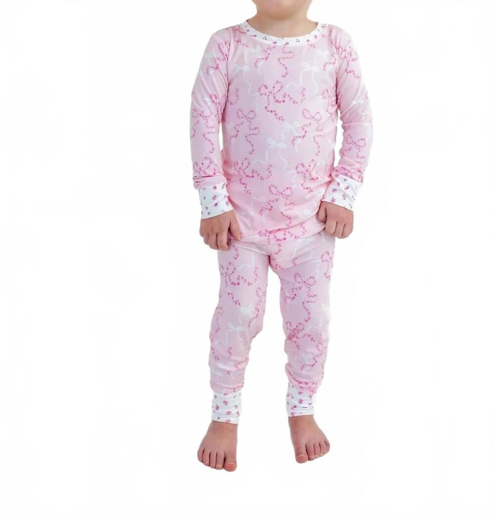 NEW IN MY JAMMERS girls long sleeve top and pants two piece set in cora floral b